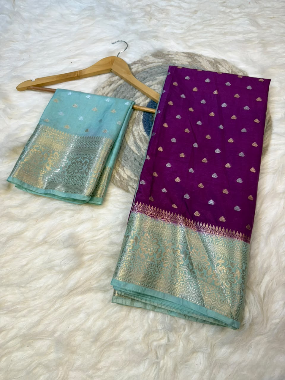 Premium Banarasi Katan Silk Dyble Saree